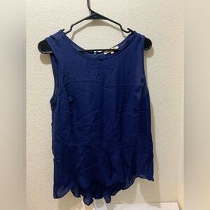 Tobey Grey Silk Tank sz L